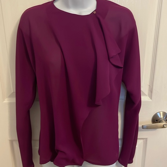 Anne Klein sheer wrap top - Picture 1 of 5